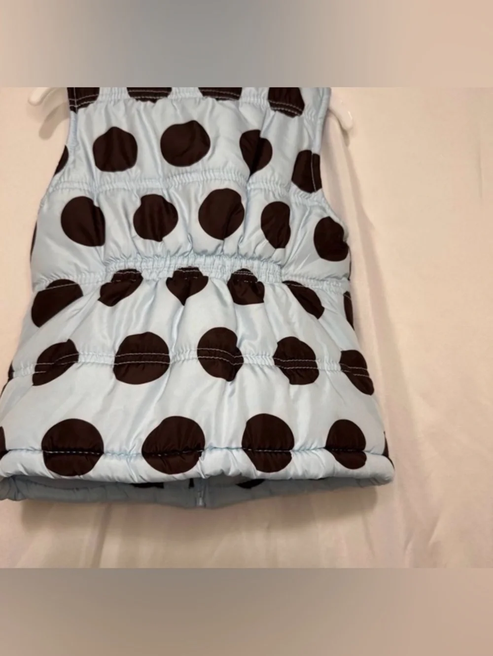 Girls Gymboree Polka dot Puffer vest size XS(3-4)